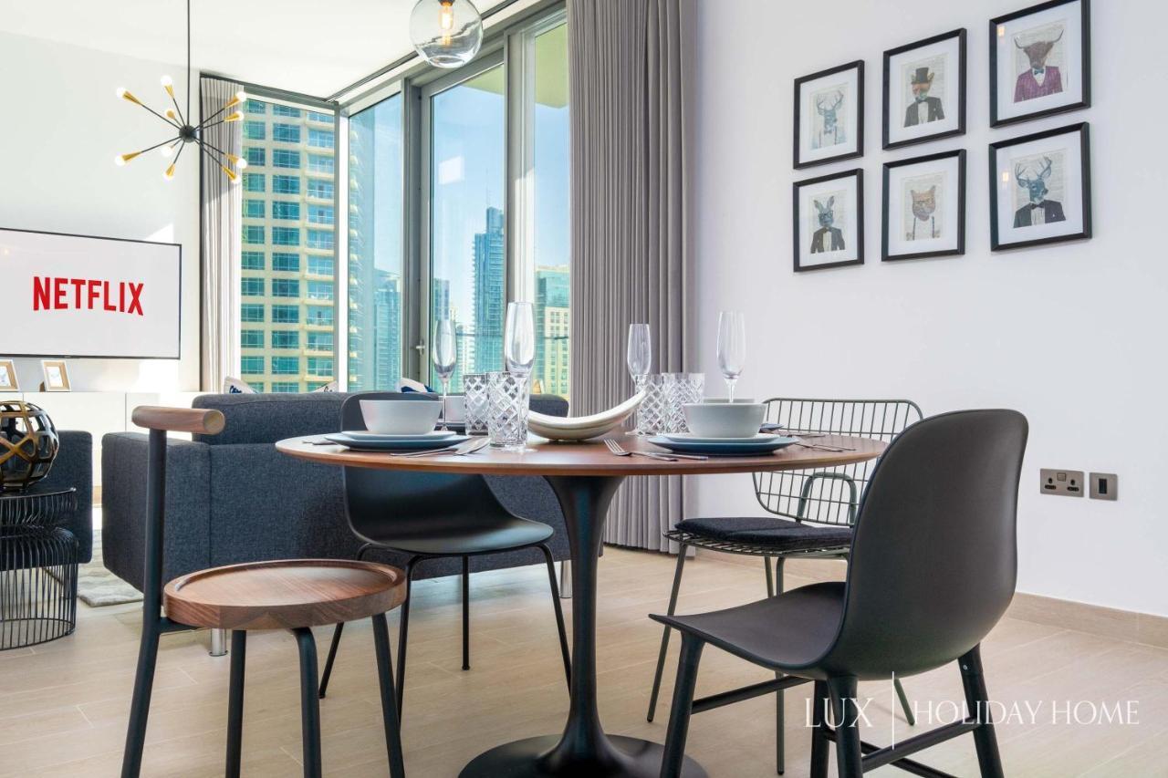 Lux - Contemporary Suite With Full Marina View Dubai Dış mekan fotoğraf